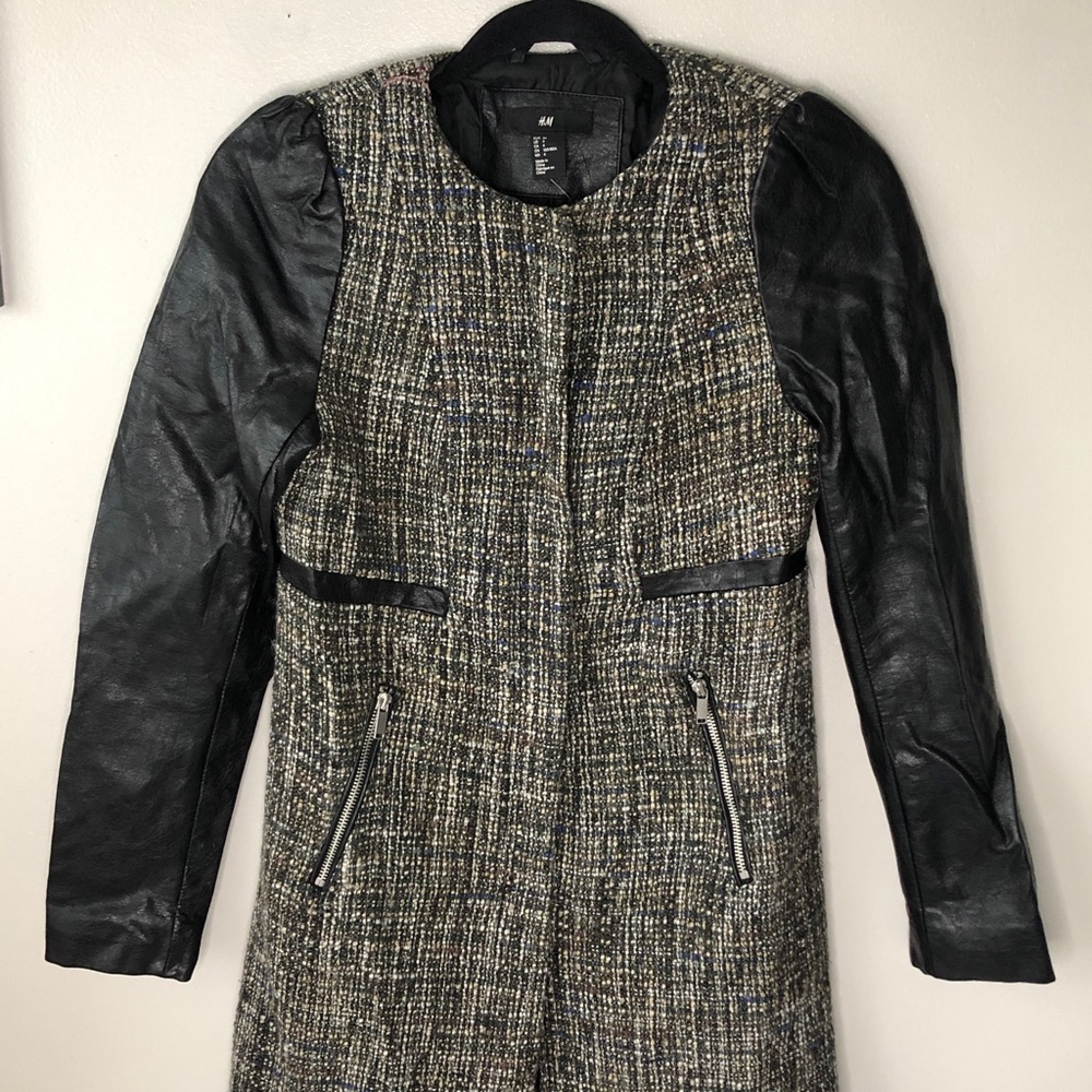 Leather Sleeves Jacket